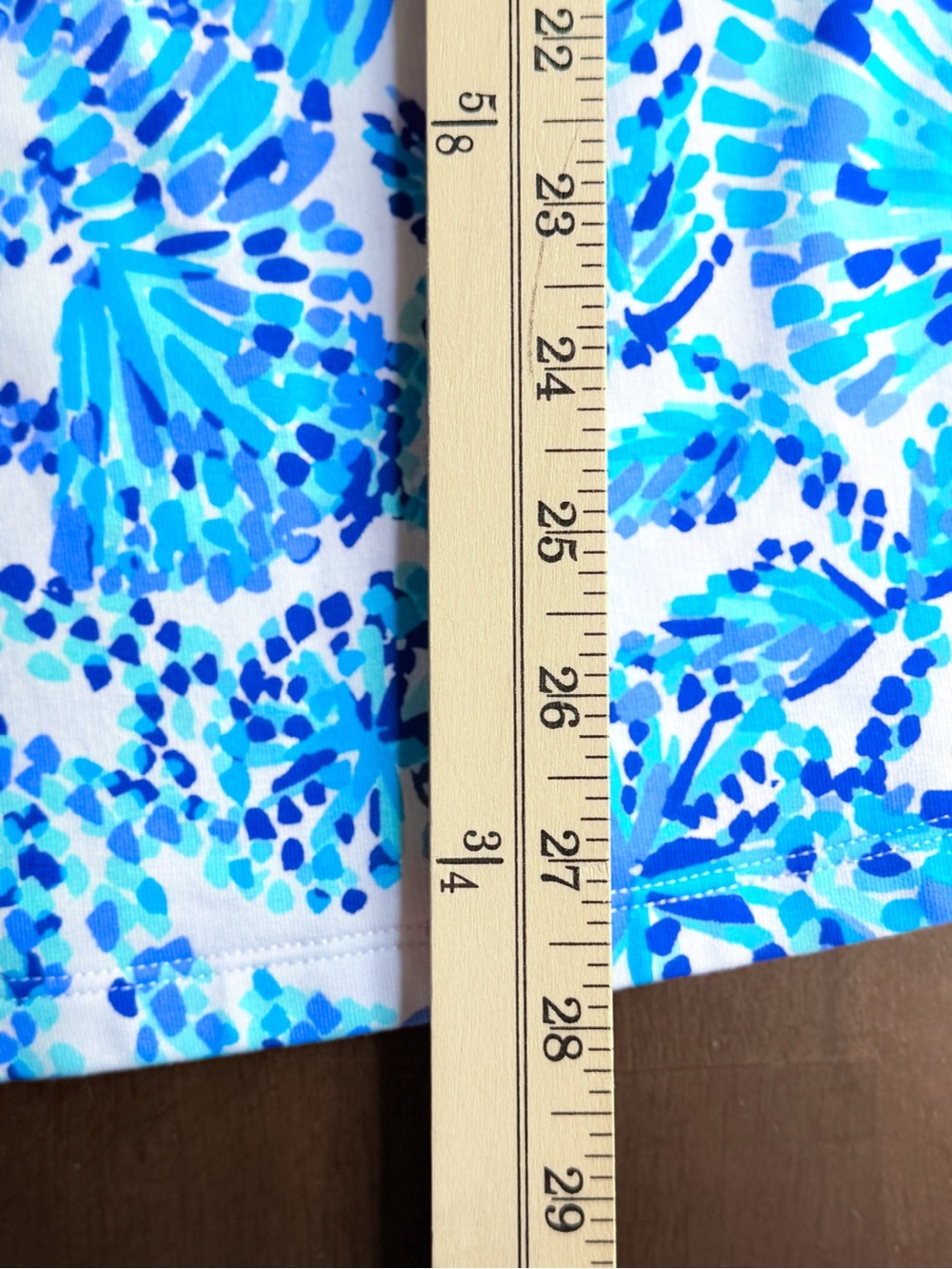 Lilly Pulitzer Blue & White Floral Quarter-Zip Pullover Tennis Golf Resort Top - Picture 8 of 9